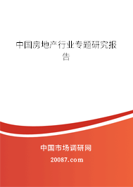 中国房地产行业专题研究报告