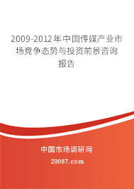 2009-2012���й���ý��ҵ�г�����̬����Ͷ��ǰ����ѯ����