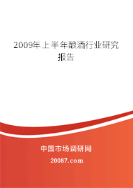 2009年上半年酿酒行业研究报告