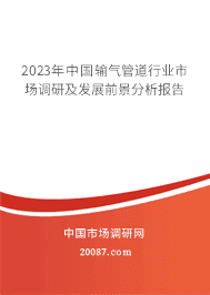 2023年中国输气管道行业市场调研及发展前景分析报告 2023年中国输气管道行业市场调研及发展前景分析报告