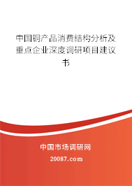 中国铜产品消费结构分析及重点企业深度调研项目建议书