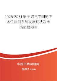 2025-2031年全球与中国地下水位监测系统发展现状及市场前景预测