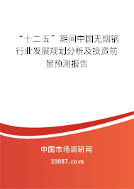 “十二五”期间中国无烟锅行业发展规划分析及投资前景预测报告