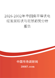 2026-2032年中国扁平带状电缆发展现状与前景趋势分析报告 2026-2032年中国扁平带状电缆发展现状与前景趋势分析报告