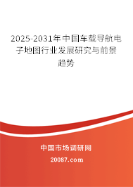 2025-2031年中国车载导航电子地图行业发展研究与前景趋势