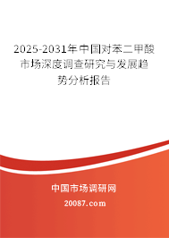 2025-2031年中国对苯二甲酸市场深度调查研究与发展趋势分析报告