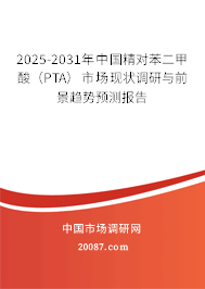 2025-2031年中国精对苯二甲酸（PTA）市场现状调研与前景趋势预测报告