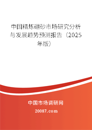 中国精炼硼砂市场研究分析与发展趋势预测报告（2025年版）