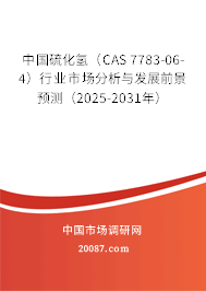 中国硫化氢（CAS 7783-06-4）行业市场分析与发展前景预测（2025-2031年）