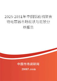 2025-2031年中国铝有机聚合物电容器市场现状与前景分析报告