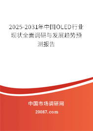 2025-2031年中国OLED行业现状全面调研与发展趋势预测报告
