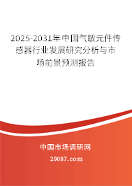 2025-2031年中国气敏元件传感器行业发展研究分析与市场前景预测报告 2025-2031年中国气敏元件传感器行业发展研究分析与市场前景预测报告