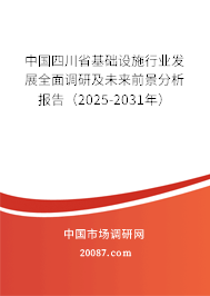 中国四川省基础设施行业发展全面调研及未来前景分析报告（2025-2031年）