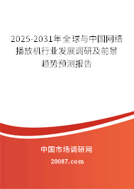 2025-2031年全球与中国网络播放机行业发展调研及前景趋势预测报告