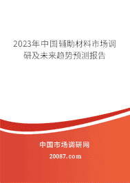 2023年中国辅助材料市场调研及未来趋势预测报告 2023年中国辅助材料市场调研及未来趋势预测报告