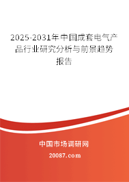 2025-2031年中国成套电气产品行业研究分析与前景趋势报告