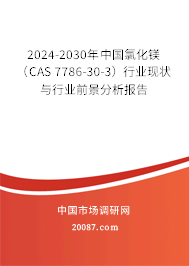 2024-2030年中国氯化镁（CAS 7786-30-3）行业现状与行业前景分析报告
