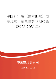 中国扑尔敏（氯苯那敏）发展现状与前景趋势预测报告（2025-2031年）