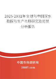 2025-2031年全球与中国深水勘探与生产市场研究及前景分析报告