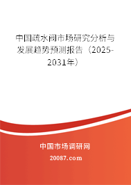 中国疏水阀市场研究分析与发展趋势预测报告（2025-2031年）