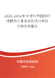 2026-2032年全球与中国碳纤维模具行业发展现状分析及市场前景报告 2026-2032年全球与中国碳纤维模具行业发展现状分析及市场前景报告