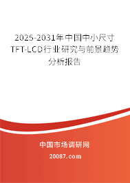 2025-2031年中国中小尺寸TFT-LCD行业研究与前景趋势分析报告