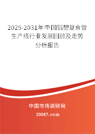 2025-2031年中国铝塑复合管生产线行业发展回顾及走势分析报告
