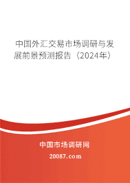 中国外汇交易市场调研与发展前景预测报告(2024年) 中国外汇交易市场调研与发展前景预测报告(2024年)