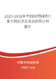 2025-2031年中国电容网络行业市场现状及发展趋势分析报告
