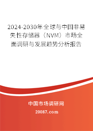 2024-2030年全球与中国非易失性存储器（NVM）市场全面调研与发展趋势分析报告