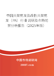 中国共聚尼龙及改性共聚尼龙(PA)行业调研及市场前景分析报告(2025年版) 中国共聚尼龙及改性共聚尼龙(PA)行业调研及市场前景分析报告(2025年版)