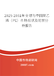 2025-2031年全球与中国聚乙烯（PE）市场现状及前景分析报告