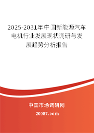 2025-2031年中国新能源汽车电机行业发展现状调研与发展趋势分析报告
