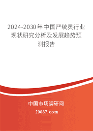 2023-2029年中国严统灵行业现状研究分析及发展趋势预测报告 2023-2029年中国严统灵行业现状研究分析及发展趋势预测报告