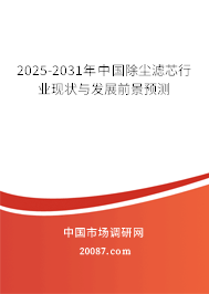 2025-2031年中国除尘滤芯行业现状与发展前景预测 2025-2031年中国除尘滤芯行业现状与发展前景预测