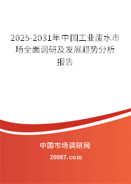 2025-2031年中国工业废水市场全面调研及发展趋势分析报告