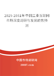 2025-2031年中国工业互联网市场深度调研与发展趋势预测 2025-2031年中国工业互联网市场深度调研与发展趋势预测