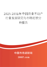2025-2031年中国商业不动产行业发展研究与市场前景分析报告