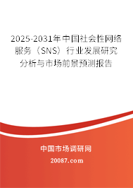 2025-2031年中国社会性网络服务（SNS）行业发展研究分析与市场前景预测报告