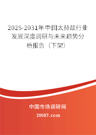 2025-2031年中国太赫兹行业发展深度调研与未来趋势分析报告(下架) 2025-2031年中国太赫兹行业发展深度调研与未来趋势分析报告(下架)