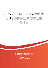 2025-2031年中国硝呋酚酰肼行业发展现状分析与市场前景报告 2025-2031年中国硝呋酚酰肼行业发展现状分析与市场前景报告