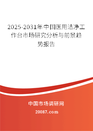 2025-2031年中国医用洁净工作台市场研究分析与前景趋势报告