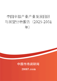 中国辛醇产业产业发展回顾与展望分析报告(2025-2031年) 中国辛醇产业产业发展回顾与展望分析报告(2025-2031年)