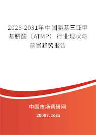 2025-2031年中国氨基三亚甲基膦酸(ATMP)行业现状与前景趋势报告 2025-2031年中国氨基三亚甲基膦酸(ATMP)行业现状与前景趋势报告