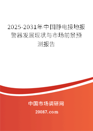 2025-2031年中国静电接地报警器发展现状与市场前景预测报告