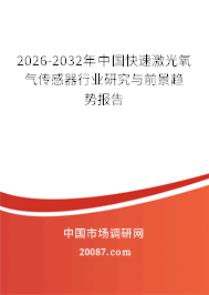 2026-2032年中国快速激光氧气传感器行业研究与前景趋势报告