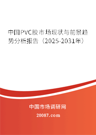 中国PVC胶市场现状与前景趋势分析报告（2025-2031年）
