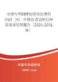 全球与中国橡胶硫化促进剂MBT（M）市场现状调研分析及发展前景报告（2025-2031年）