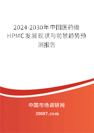2024-2030年中国医药级HPMC发展现状与前景趋势预测报告 2024-2030年中国医药级HPMC发展现状与前景趋势预测报告