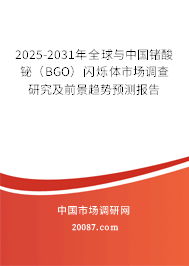 2025-2031年全球与中国锗酸铋（BGO）闪烁体市场调查研究及前景趋势预测报告